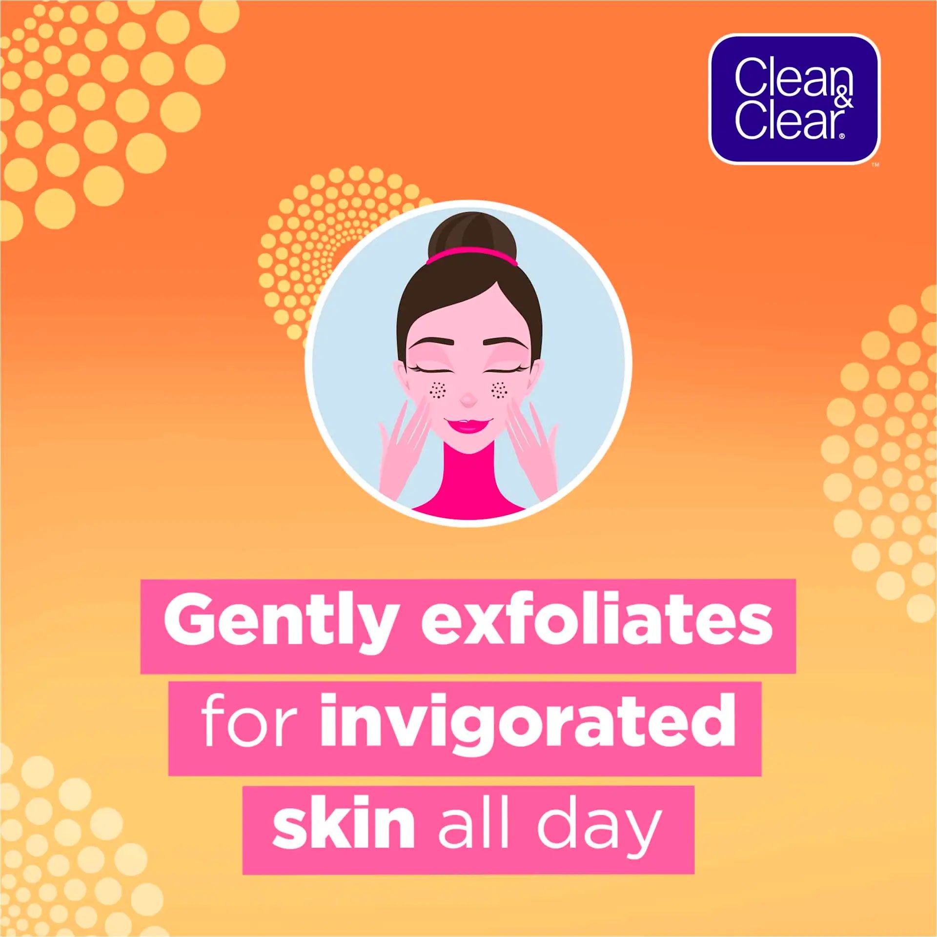 Clean & Clear Skin Energising Facial Scrub gently exfoliates for invigorated skin all day