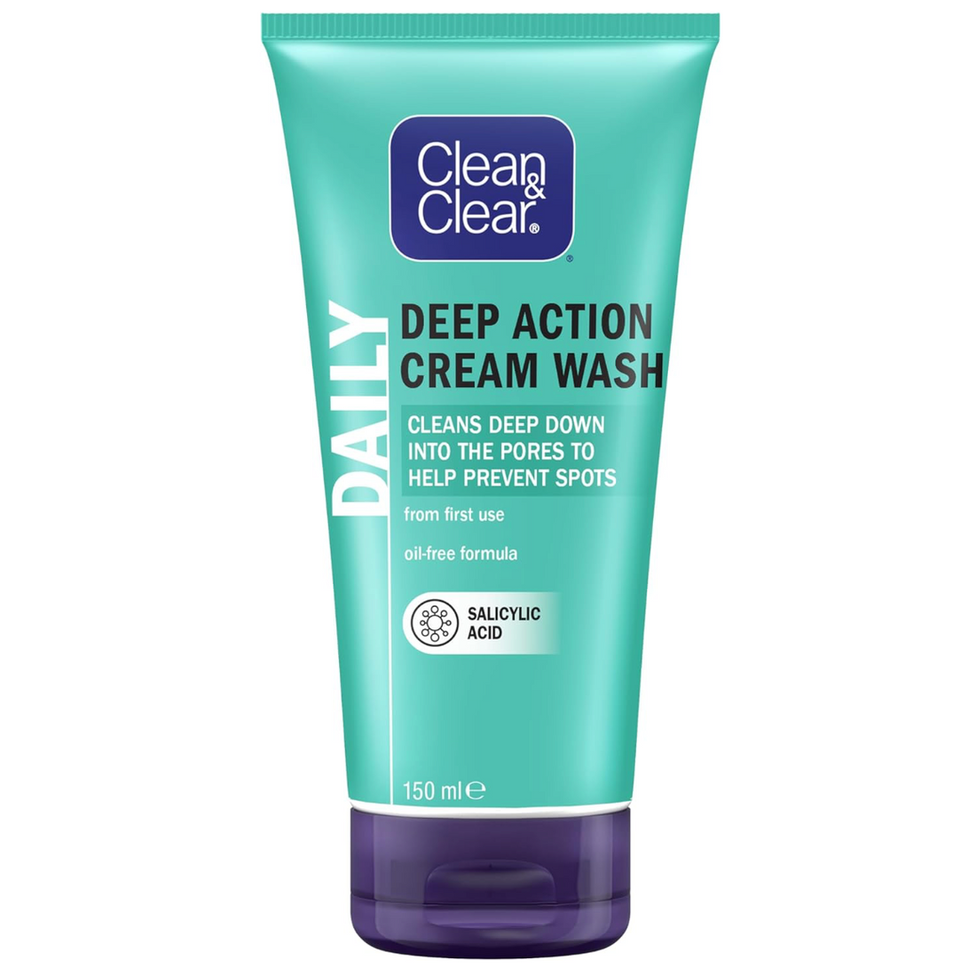 Clean &amp; Clear Deep Action Cream Wash 150ml