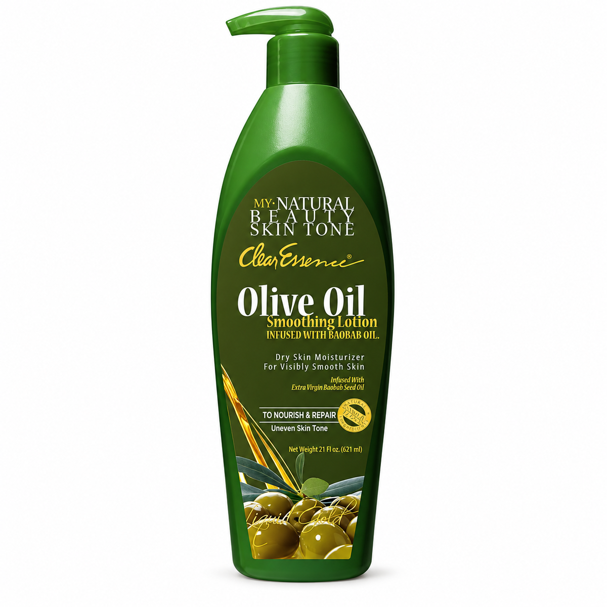 Clear Essence My Natural Beauty Olive Oil Smoothing Lotion 621ml