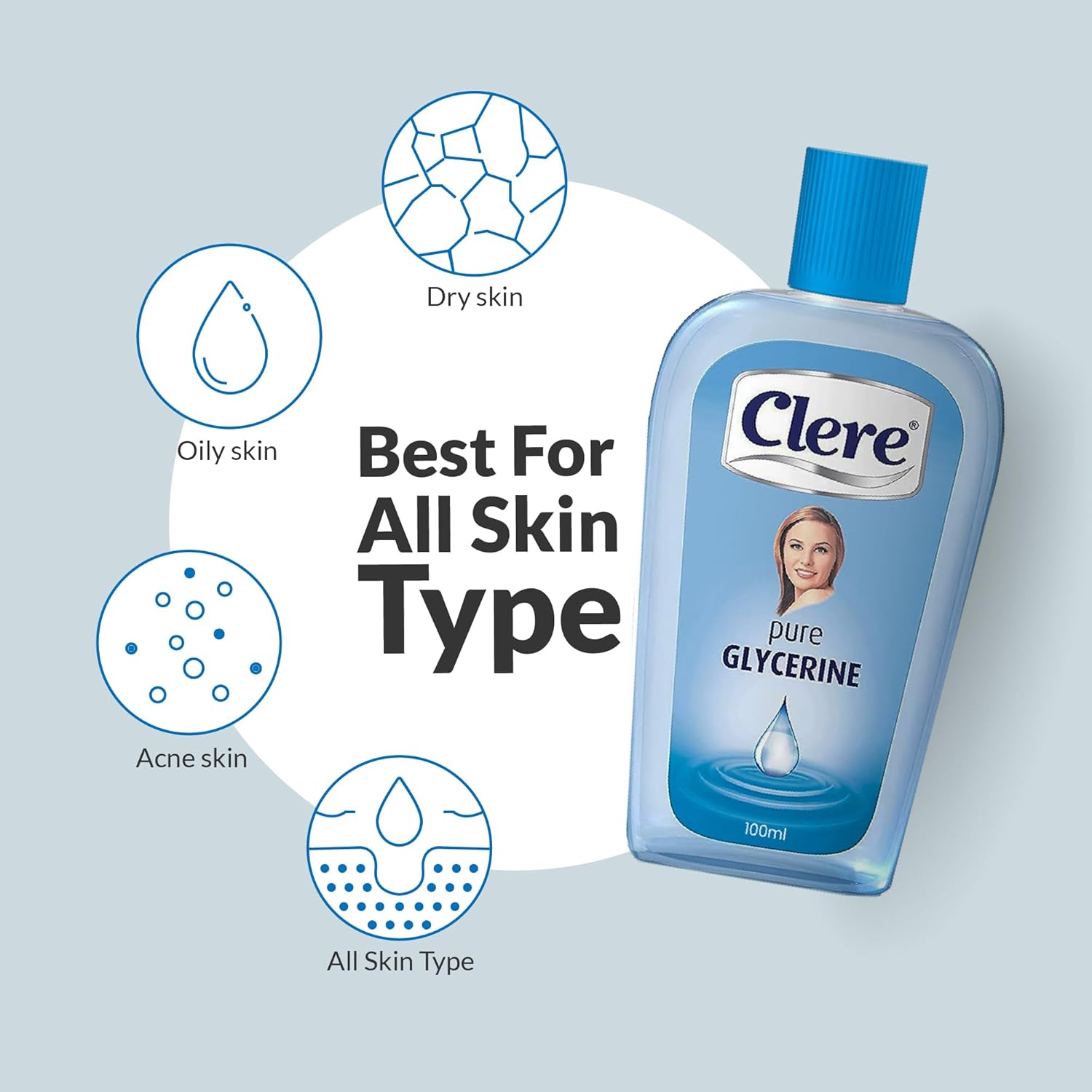 Clere Pure Glycerine for all skin types