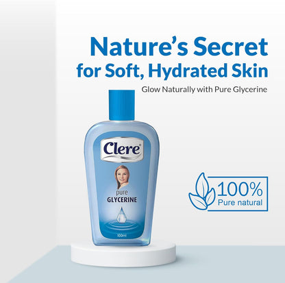 Clere Pure Glycerine for soft hydrated skin