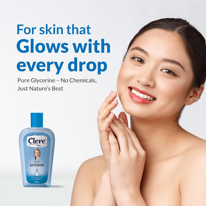 Clere Pure Glycerine glowy skin, glassy skin, no chemicals 