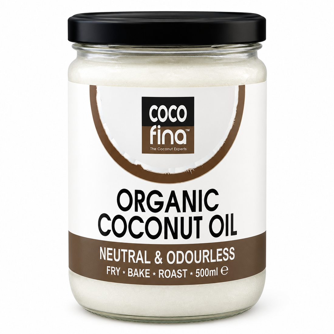 Cocofina Organic Cold Pressed Unrefined Extra Virgin Coconut Oil 500ml