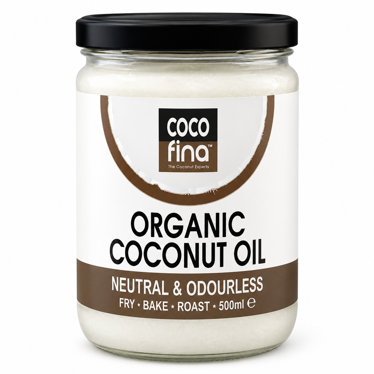Cocofina Organic Cold Pressed Unrefined Extra Virgin Coconut Oil 500ml