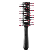 Cricket Static Free Tunnel Brush with vented tunnel design and anti-static ball-tipped bristles for faster blow drying, adding volume, lifting roots and reducing frizz during styling.