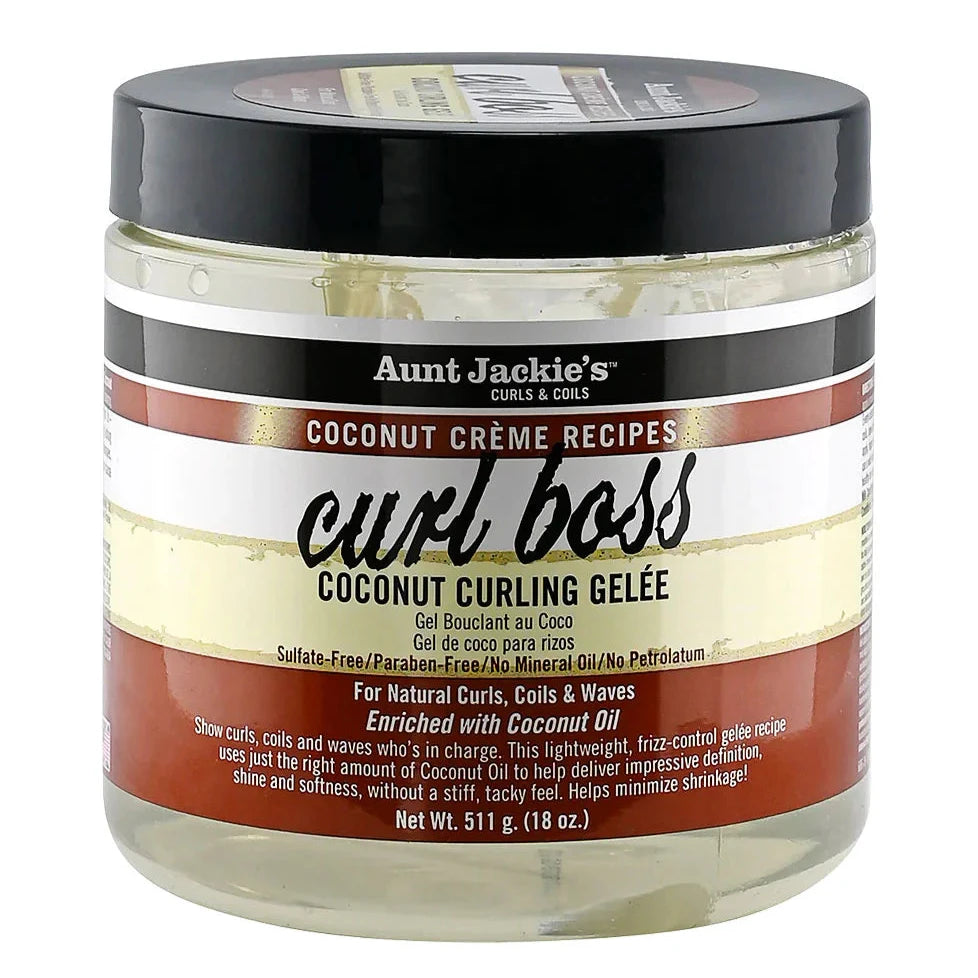 Aunt Jackie's Coconut Créme Recipes Curl Boss Coconut Curling Gélee 15oz