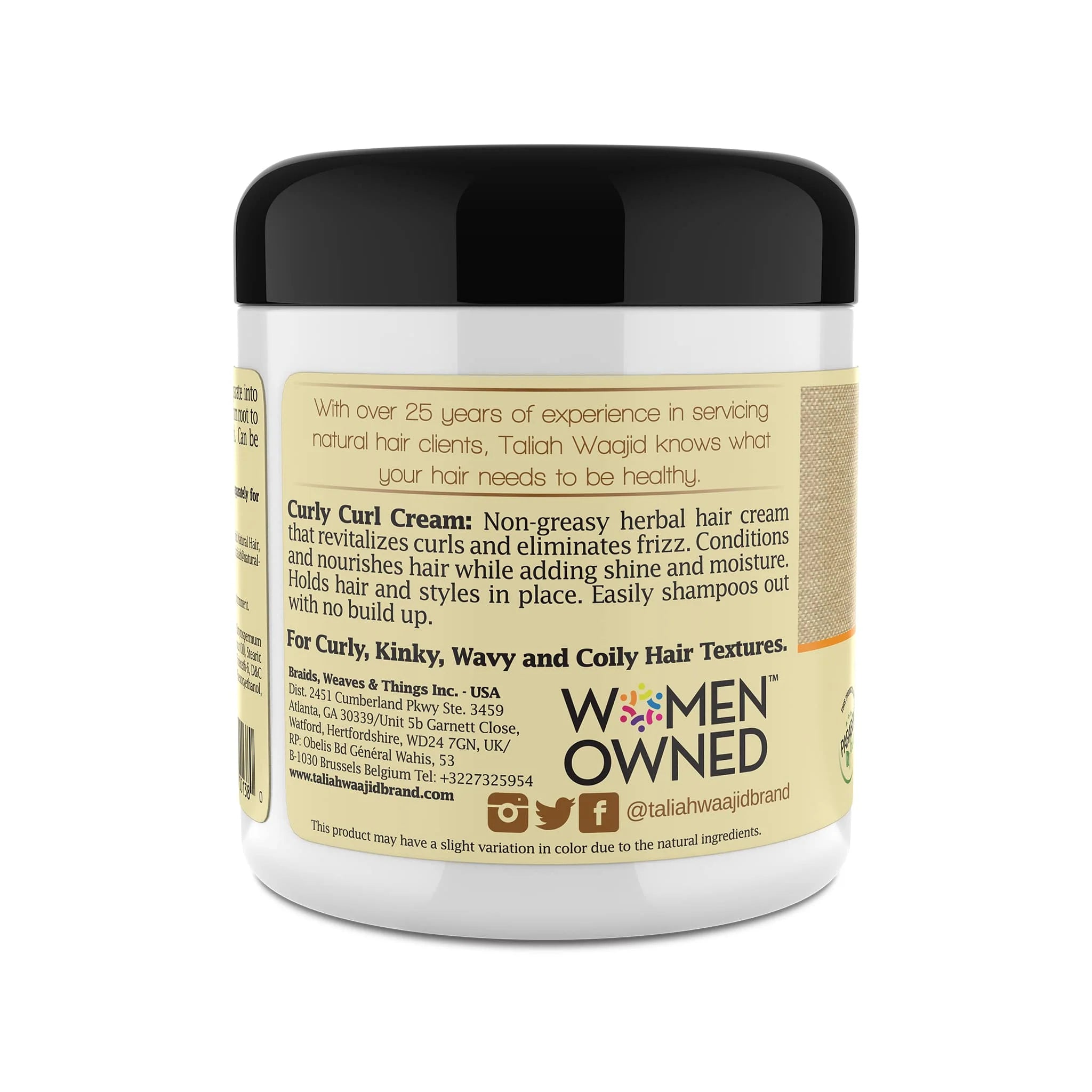 Taliah Waajid Curls, Waves & Naturals Curly Curl Cream