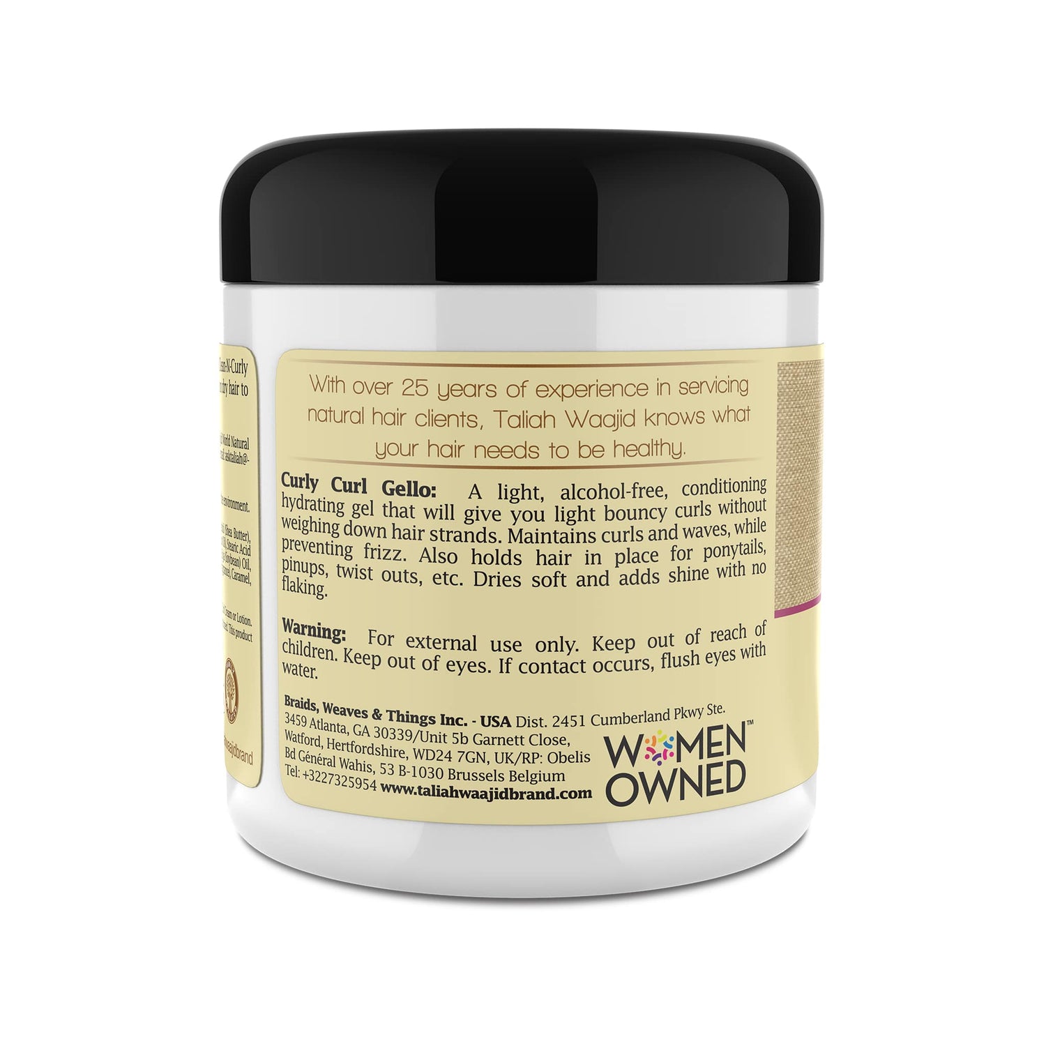 Taliah Waajid Curls, Waves &amp; Naturals Curly Curl “Gello” 6oz