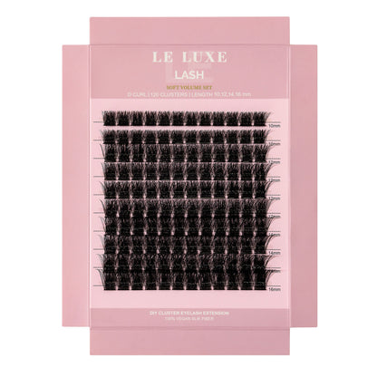 Le Luxe Lash Soft Volume Set DIY Lash Extension Kit