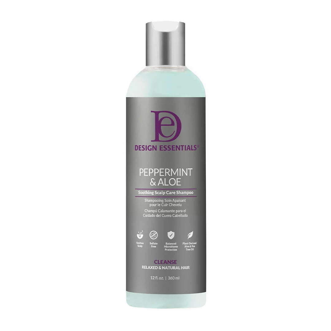 Design Essentials Peppermint & Aloe Soothing Scalp Care Shampoo 12oz