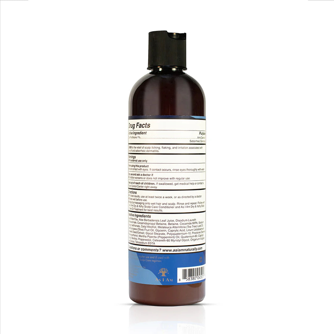 As I Am Dry &amp; Itchy Scalp Care Olive &amp; Tea Tree Oil Dandruff Shampoo 12oz