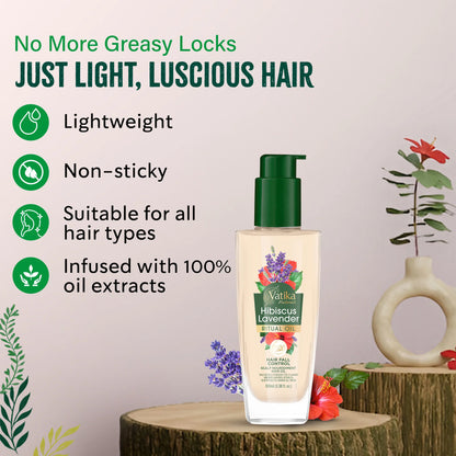 Dabur Vatika Hibiscus Lavender Ritual Oil Hair Fall Control 100ml