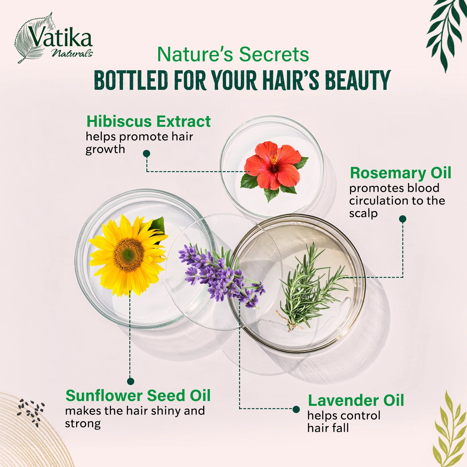 Dabur Vatika Hibiscus Lavender Ritual Oil Hair Fall Control 100ml