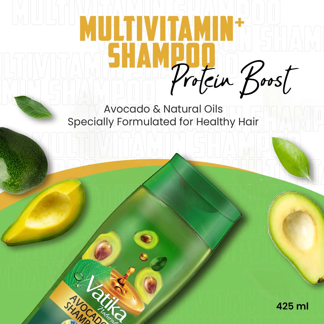 Dabur Vatika Naturals Avocado Shampoo 425ml