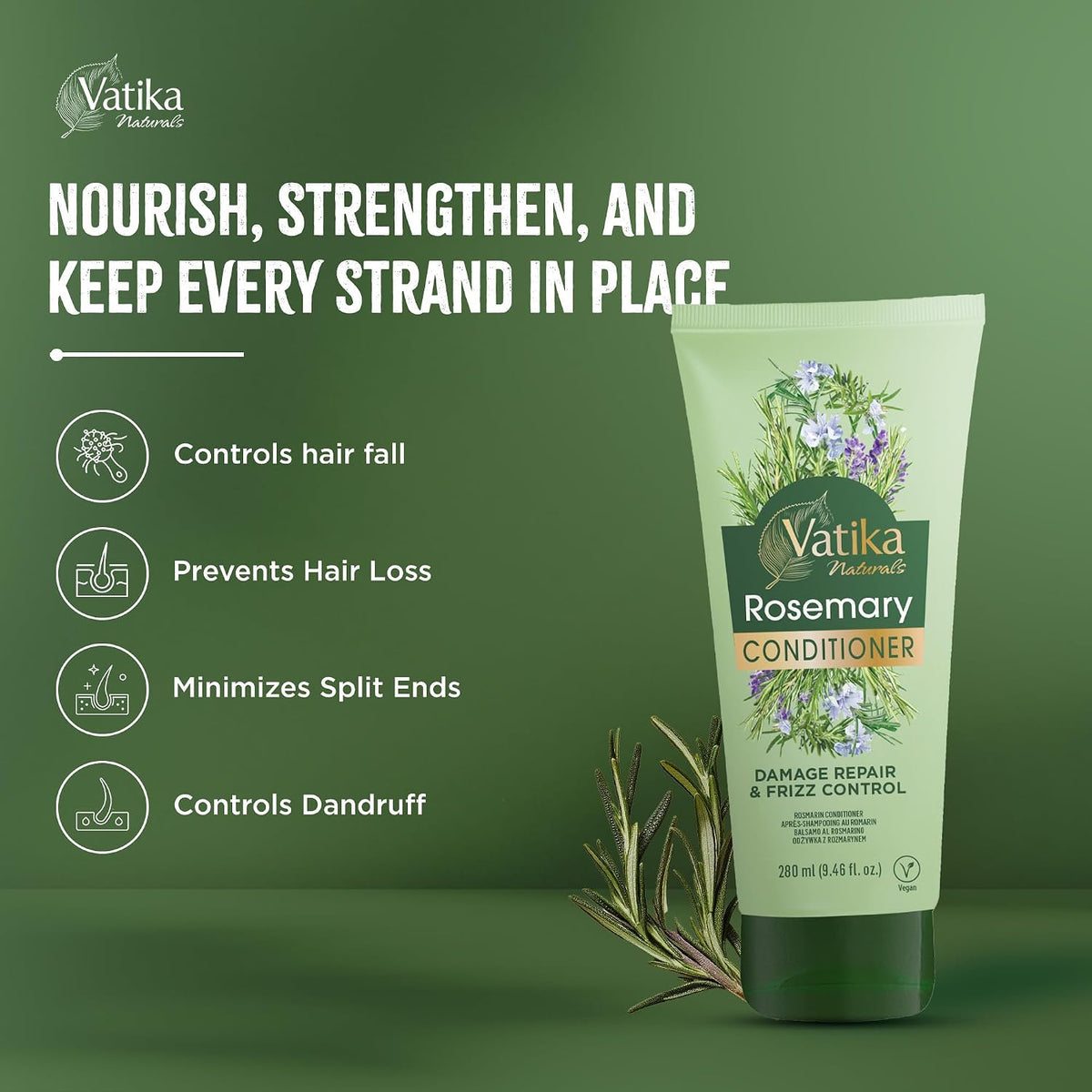 Dabur Vatika Naturals Rosemary Conditioner 280ml
