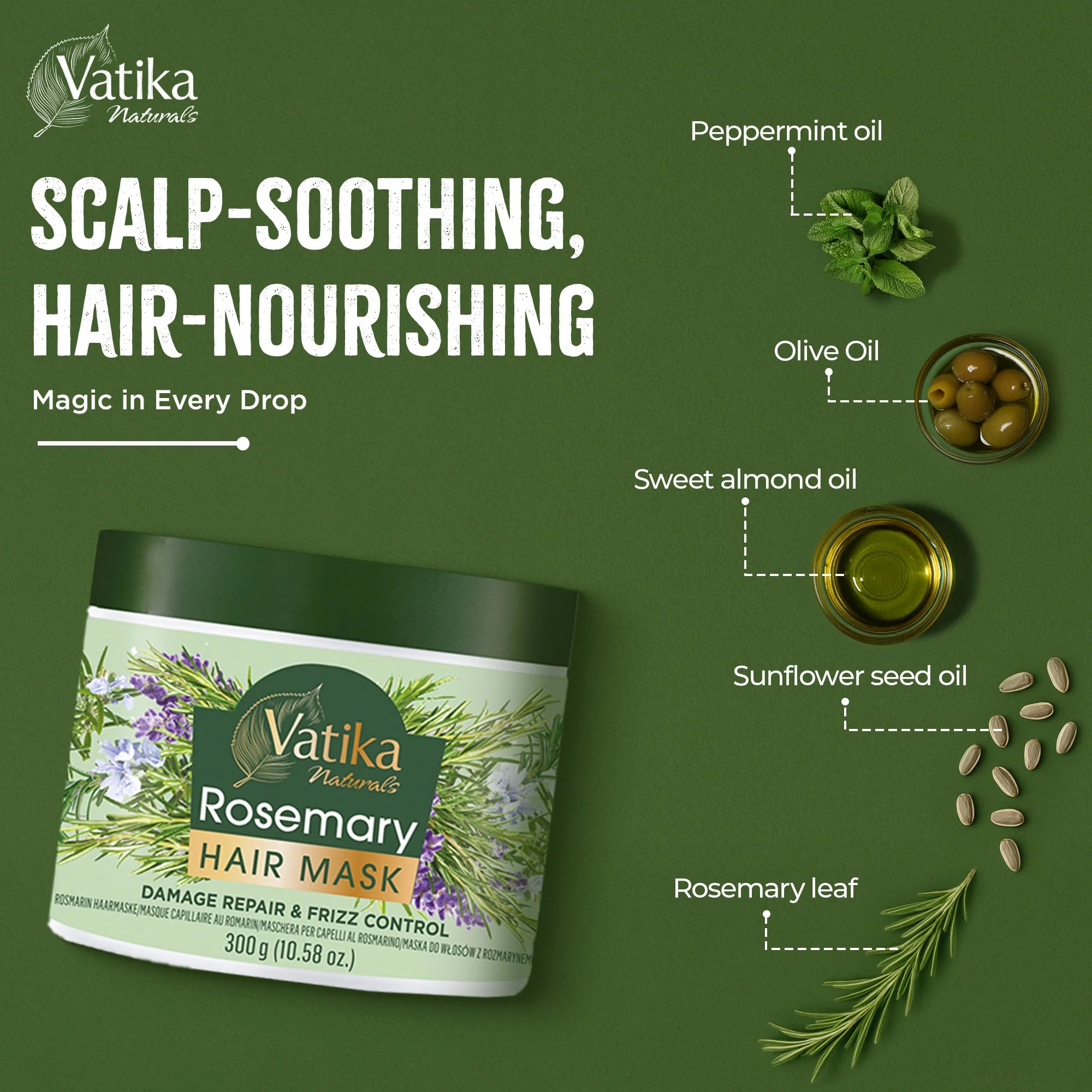 Dabur Vatika Naturals Rosemary Hair Mask 300g