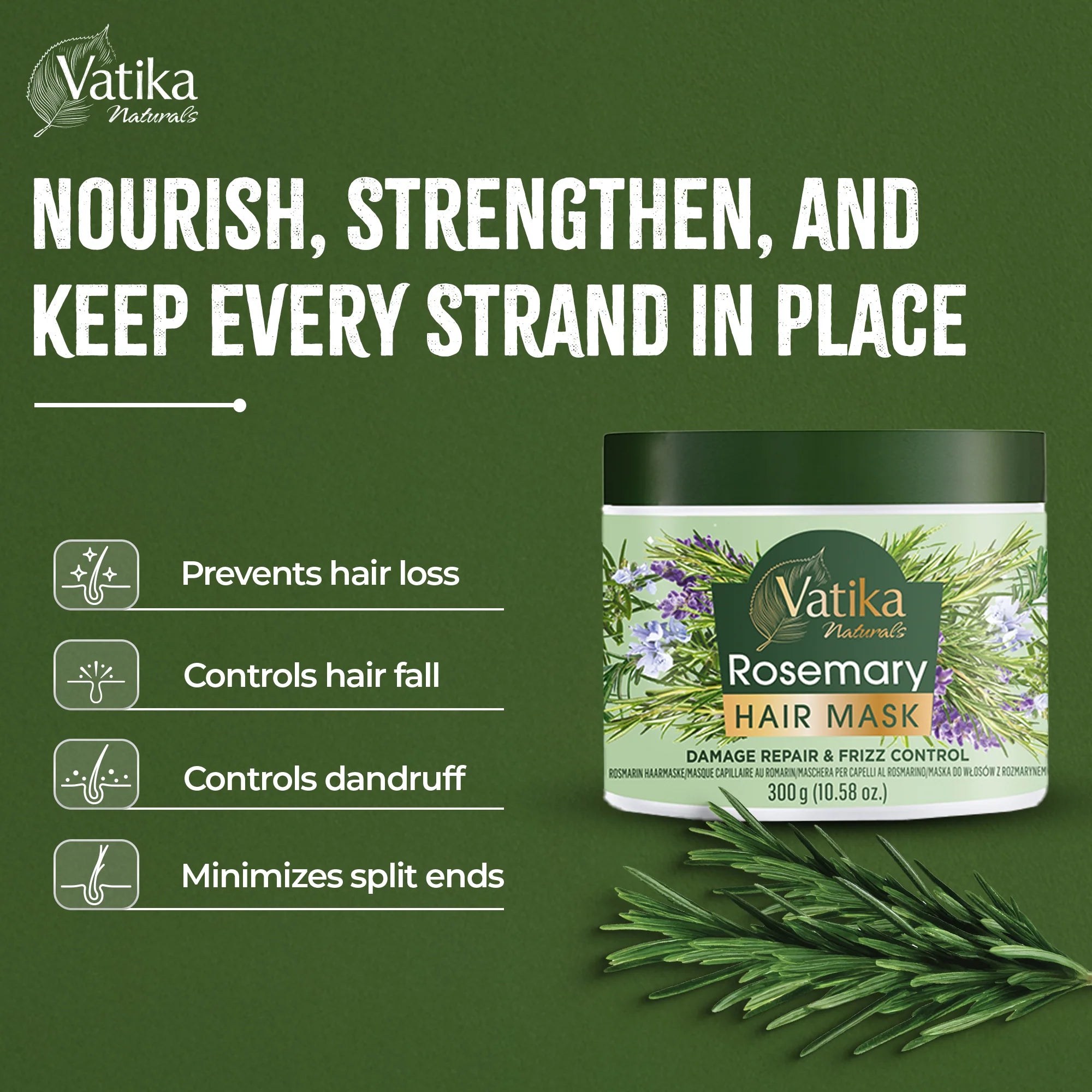 Dabur Vatika Naturals Rosemary Hair Mask 300g