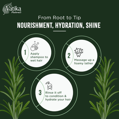 Dabur Vatika Naturals Rosemary Shampoo 425ml
