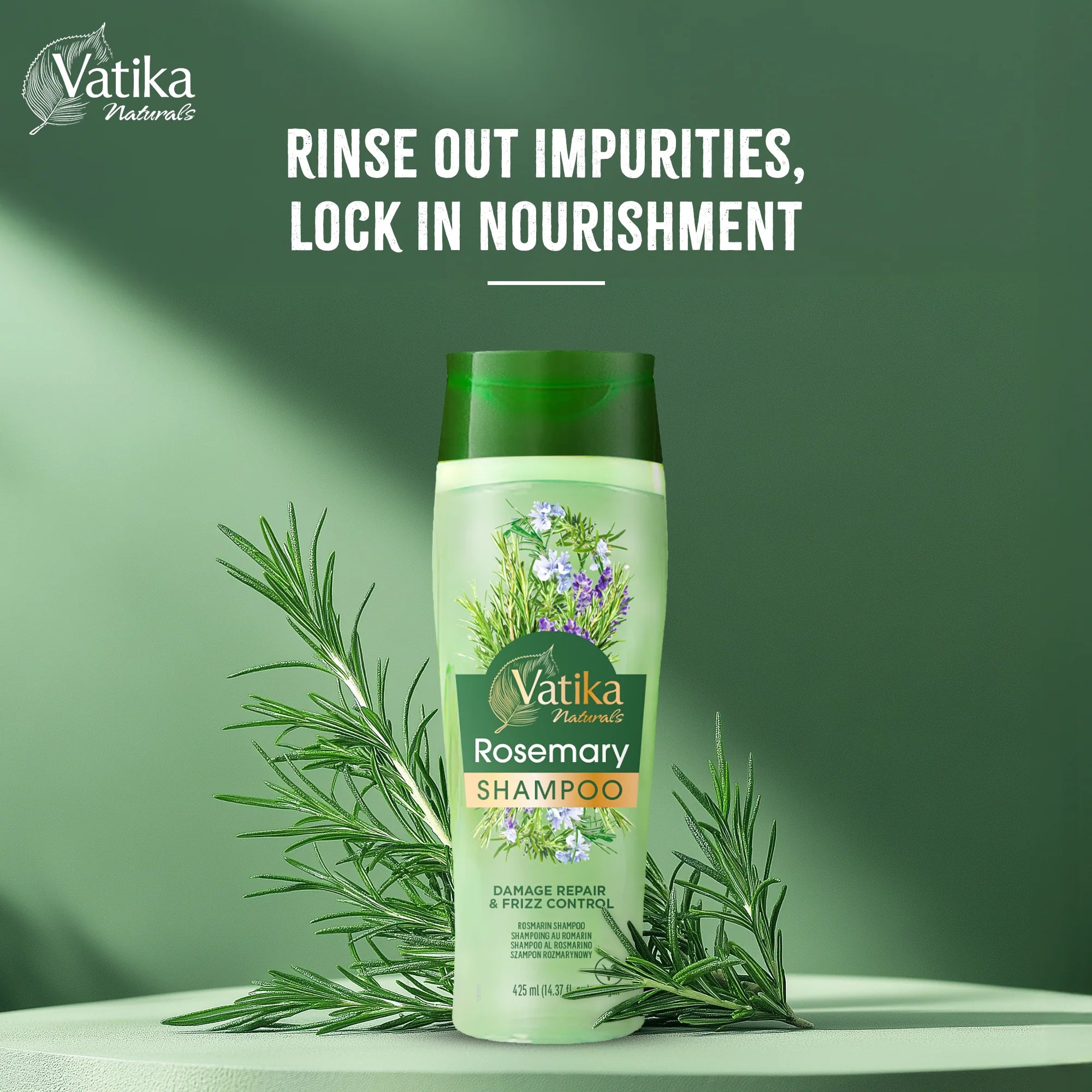 Dabur Vatika Naturals Rosemary Shampoo 425ml