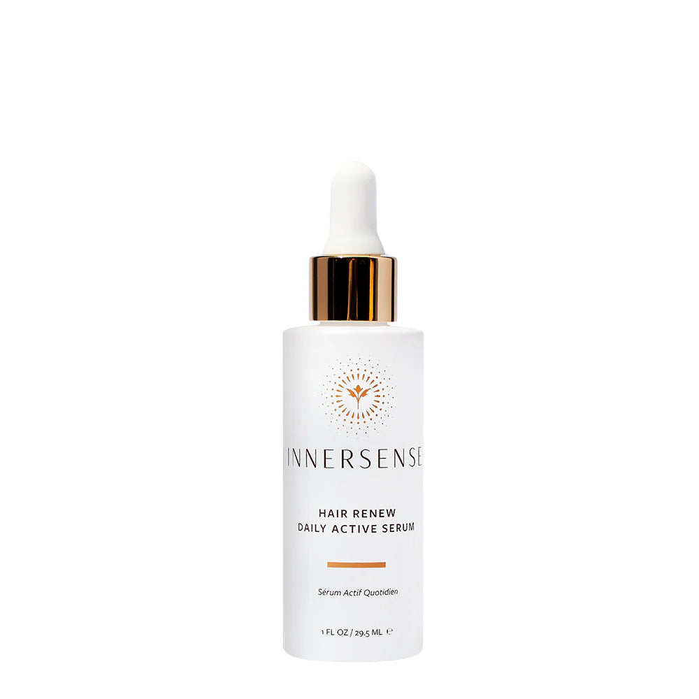 Innersense hair serum bottle on a white background