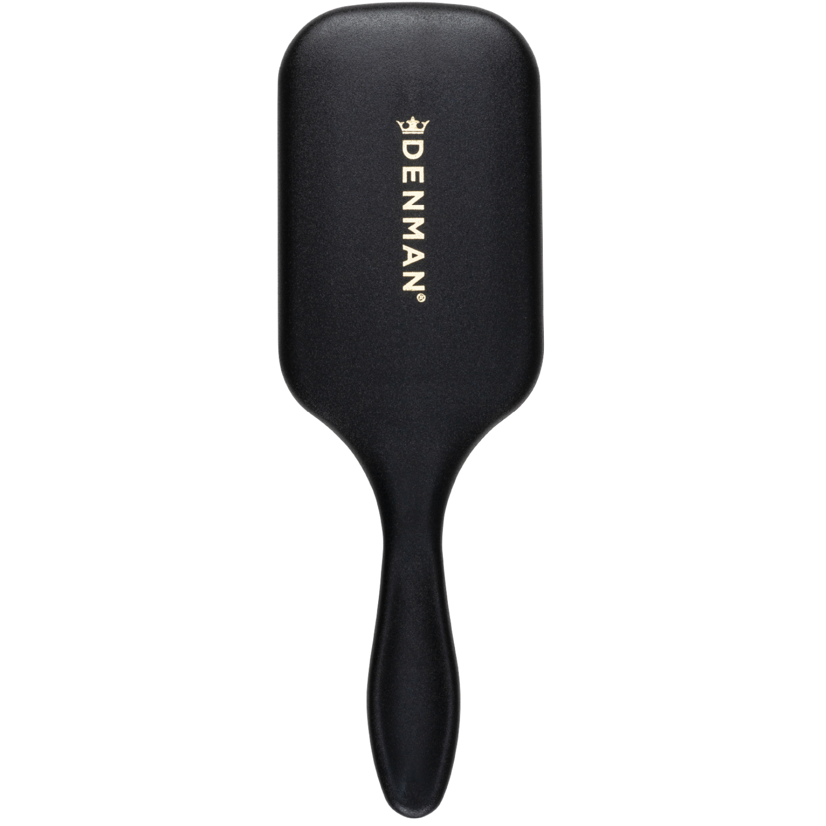 Denman D38 The Powder Paddle Brush back view featuring a lightweight black paddle design with ergonomic handle for gentle everyday styling.

