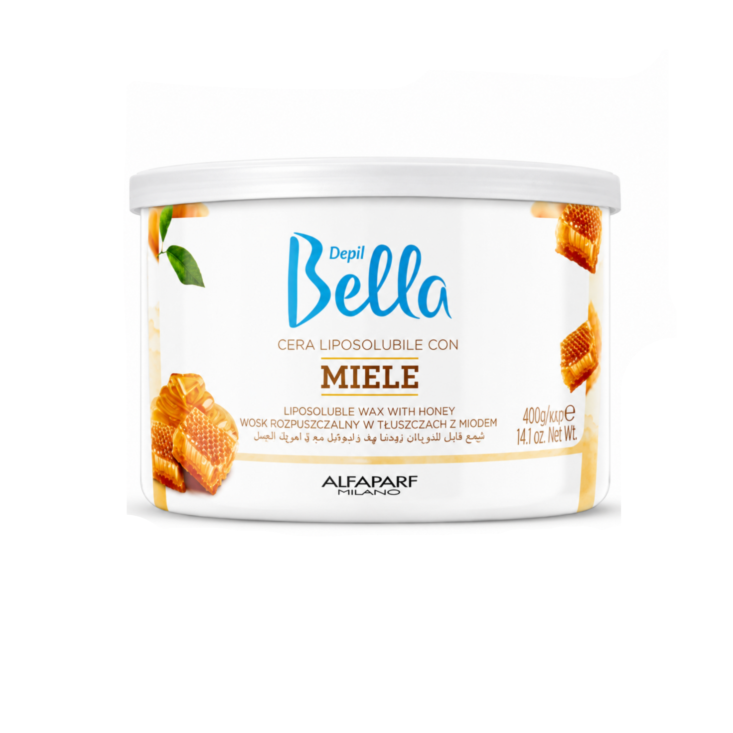 Depil Bella Liposoluble Wax with Honey 400g professional hair removal wax for smooth, nourished skin with natural honey extract