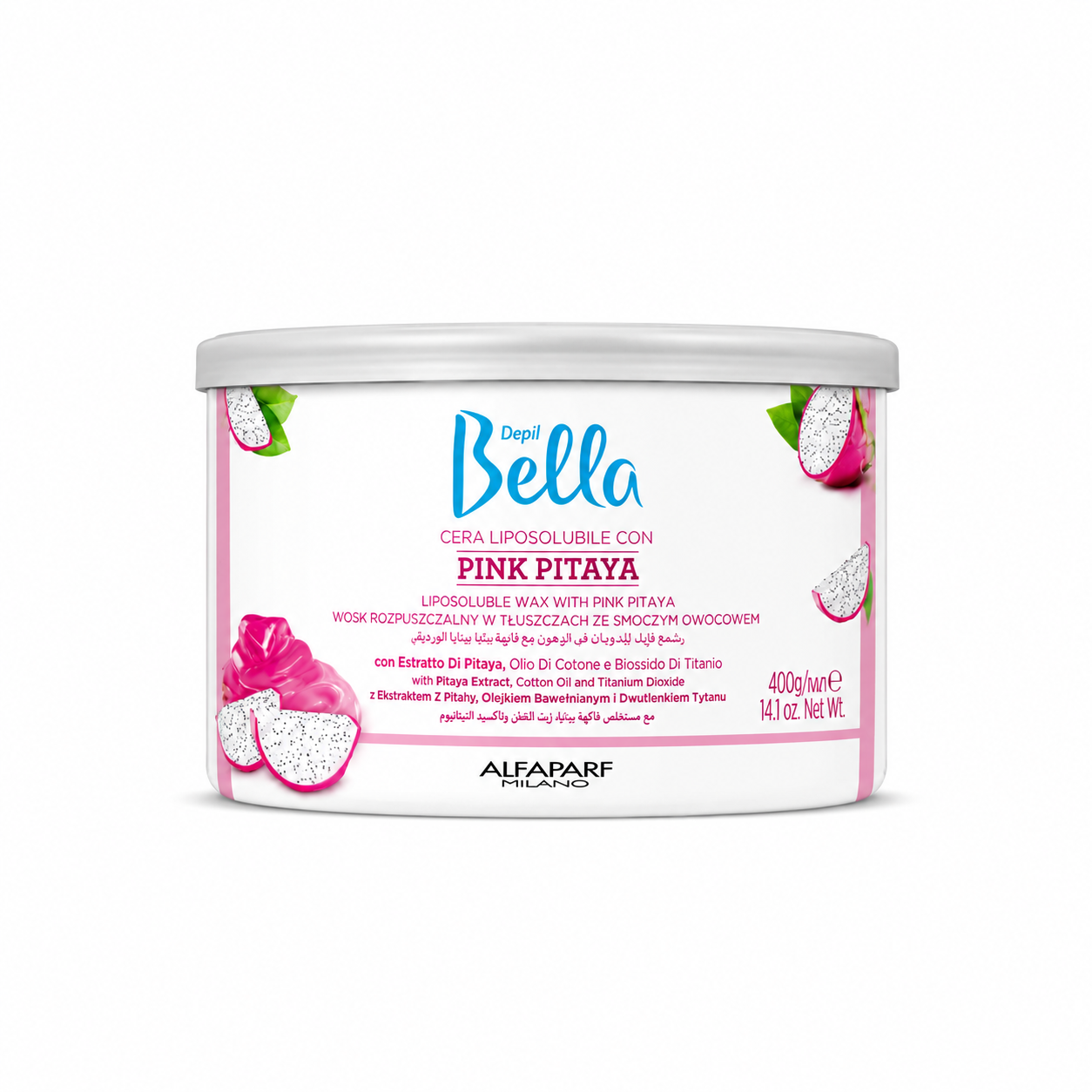 Depil Bella Liposoluble Wax with Pink Pitaya 400g professional hair removal wax for smooth, sensitive skin with pitaya extract