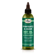 Difeel Rosemary and Mint Hot Oil Hair Treatment with Biotin 8oz for dry scalp split ends shine strength and manageability
