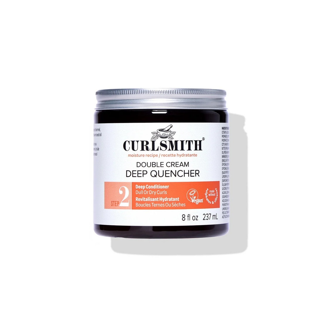 Curlsmith Double Cream Deep Quencher hair product on a white background