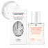 Dr. Althea 15% Niacinamide Purity Serum 30ml glass bottle, box that glass bottle comes in at the centre and texture shot in the top left corner