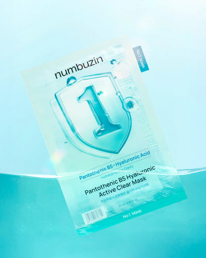 Numbuzin No.1 Pantothenic B5 Hyaluronic Active Clear Mask 1pc