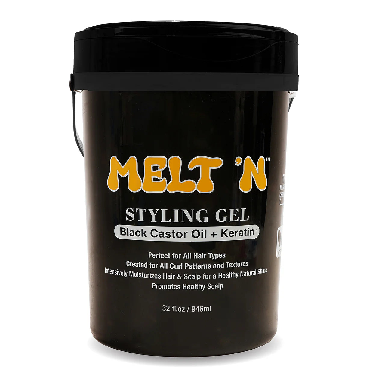 Ebin New York MELT'N Styling Gel Black Castor Oil + Keratin