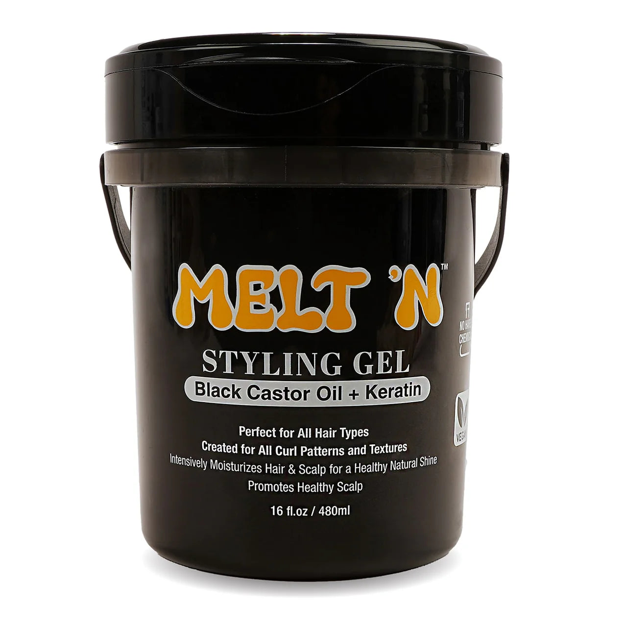 Ebin New York MELT'N Styling Gel Black Castor Oil + Keratin