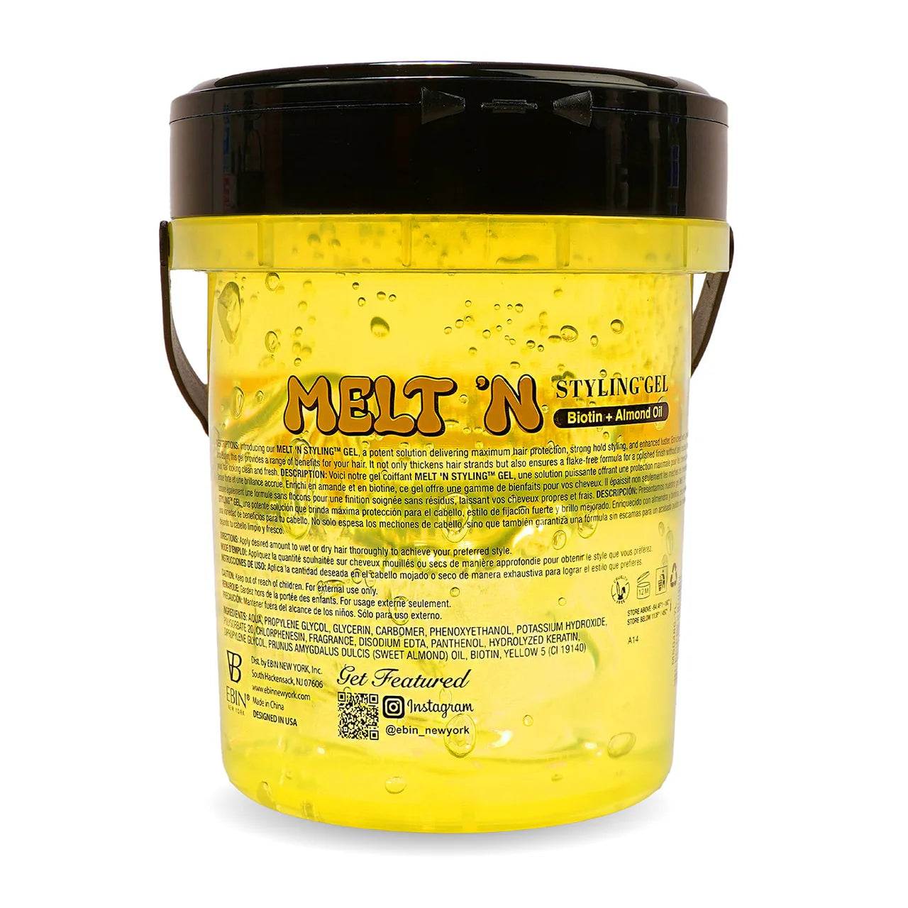 Ebin New York MELT'N Styling Gel Almond Oil + Biotin