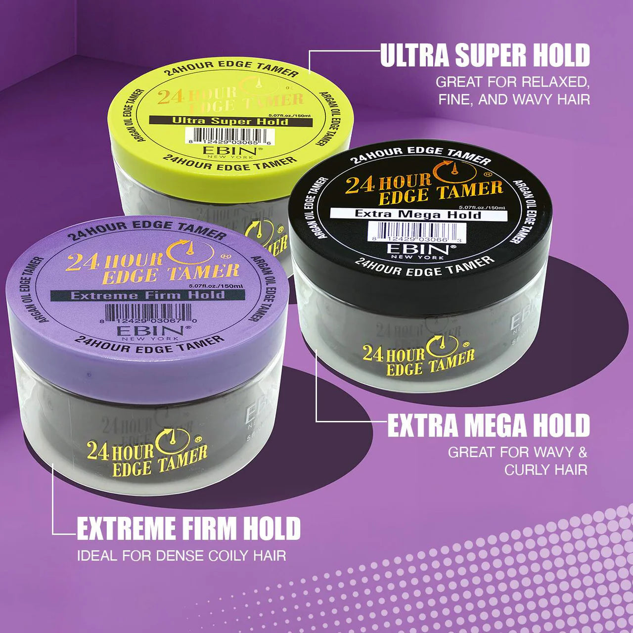 Ebin New York 24 Hour Edge Tamer Extreme Firm Hold