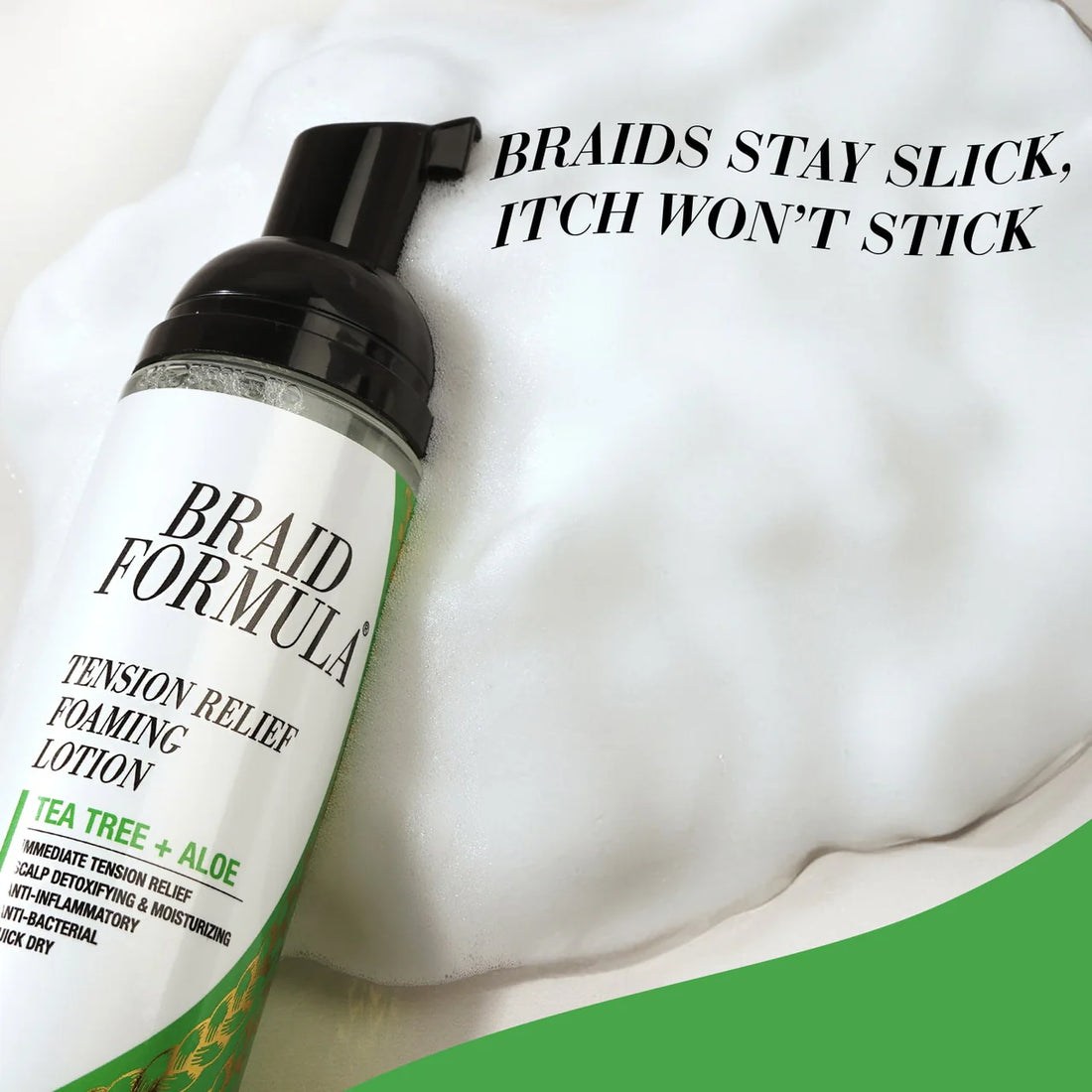 Ebin New York Braid Formula Tension Relief Foaming Lotion Tea Tree 250ml