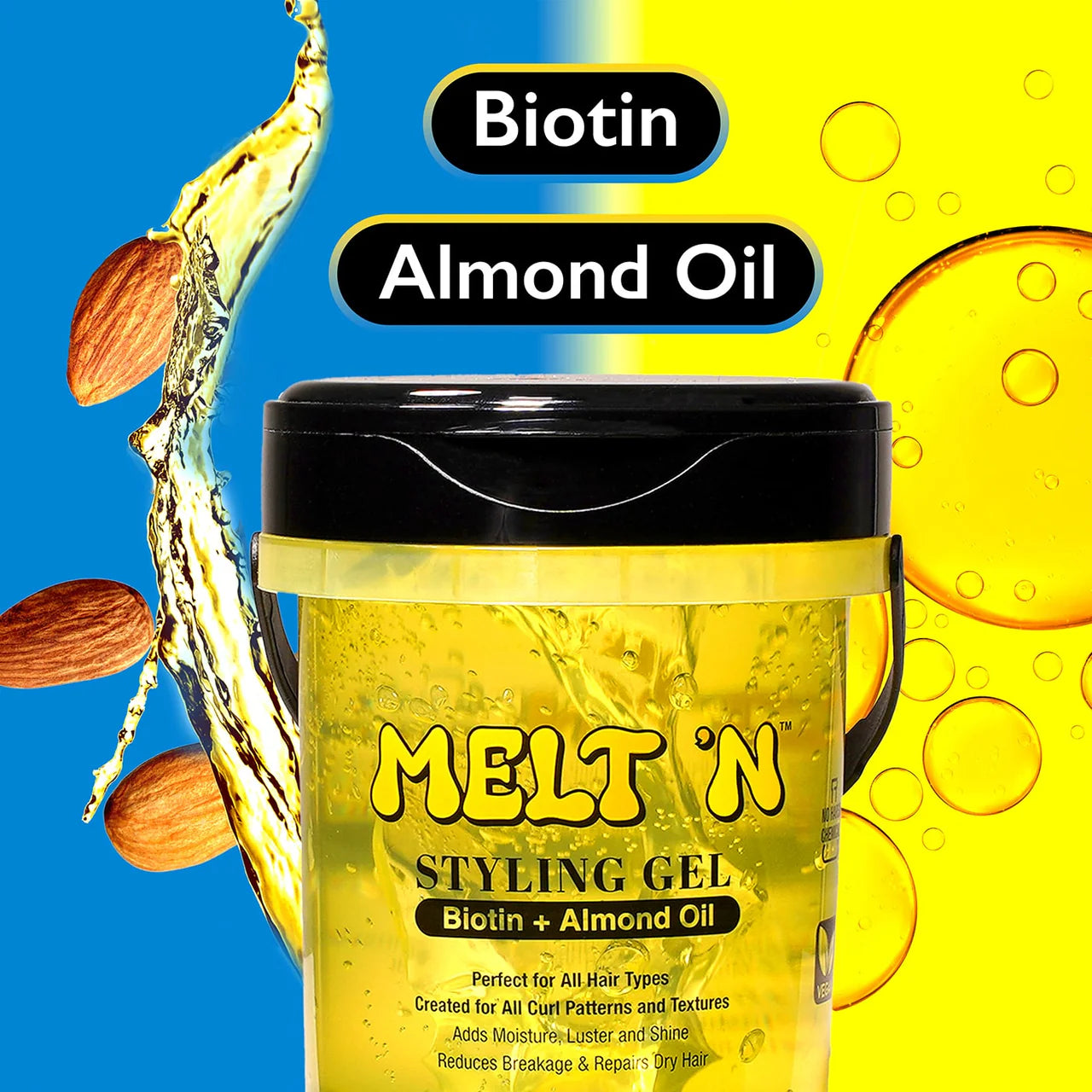 Ebin New York MELT'N Styling Gel Almond Oil + Biotin