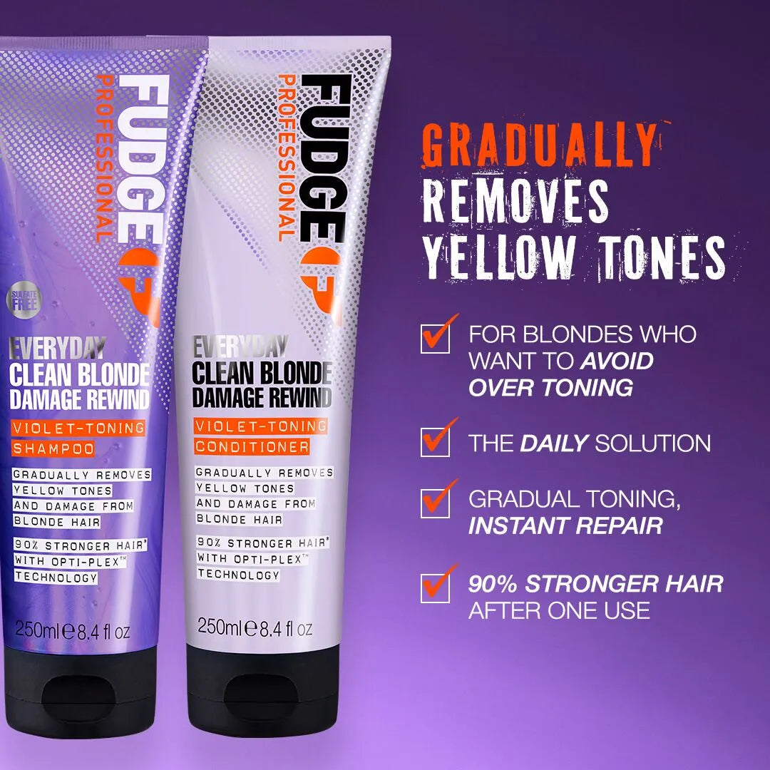 Fudge Professional Everday Clean Blonde Damage Rewind Conditioner 250ml