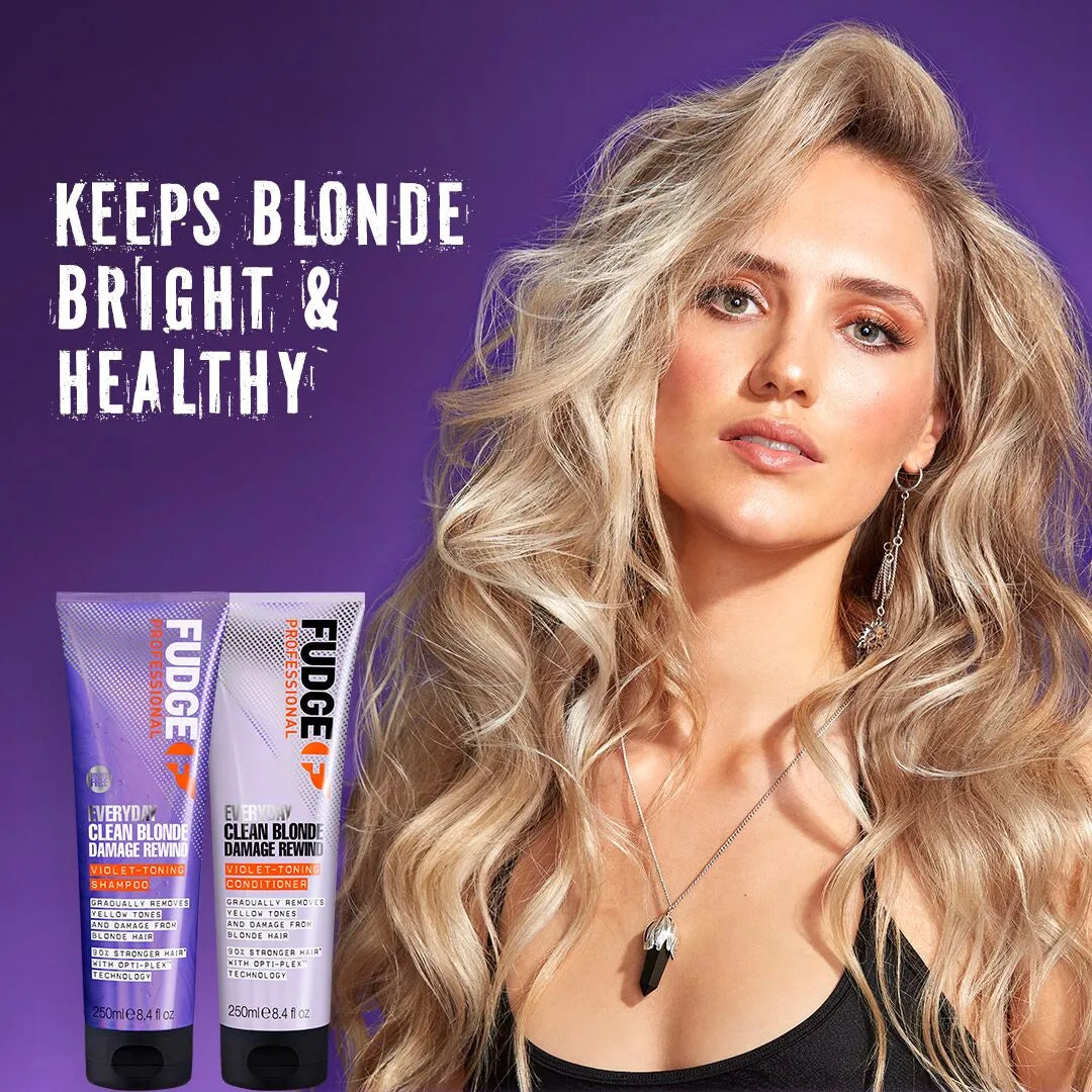 Fudge Professional Everday Clean Blonde Damage Rewind Conditioner 250ml