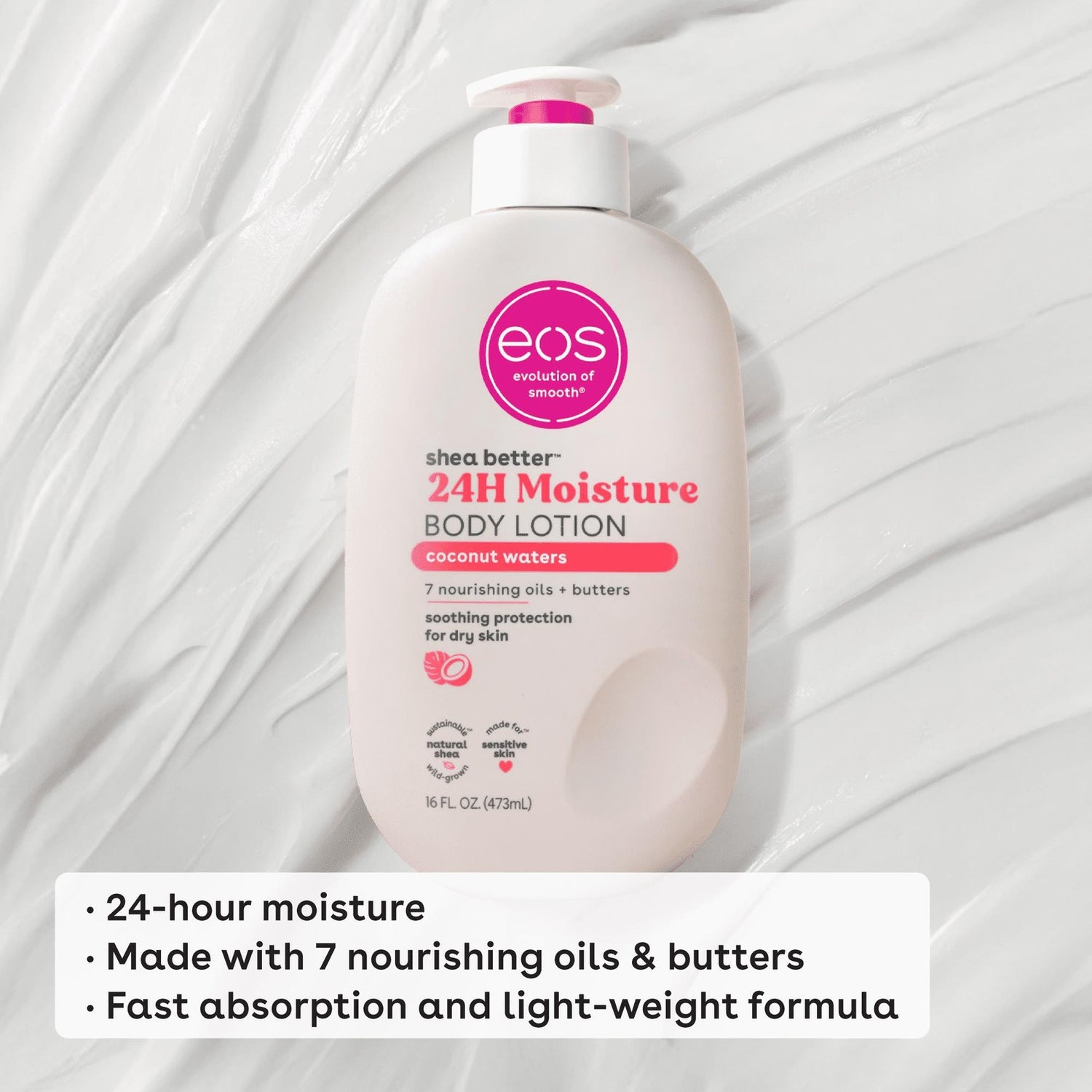 EOS Shea Better 24H Moisture Body Lotion Coconut Waters 473ml