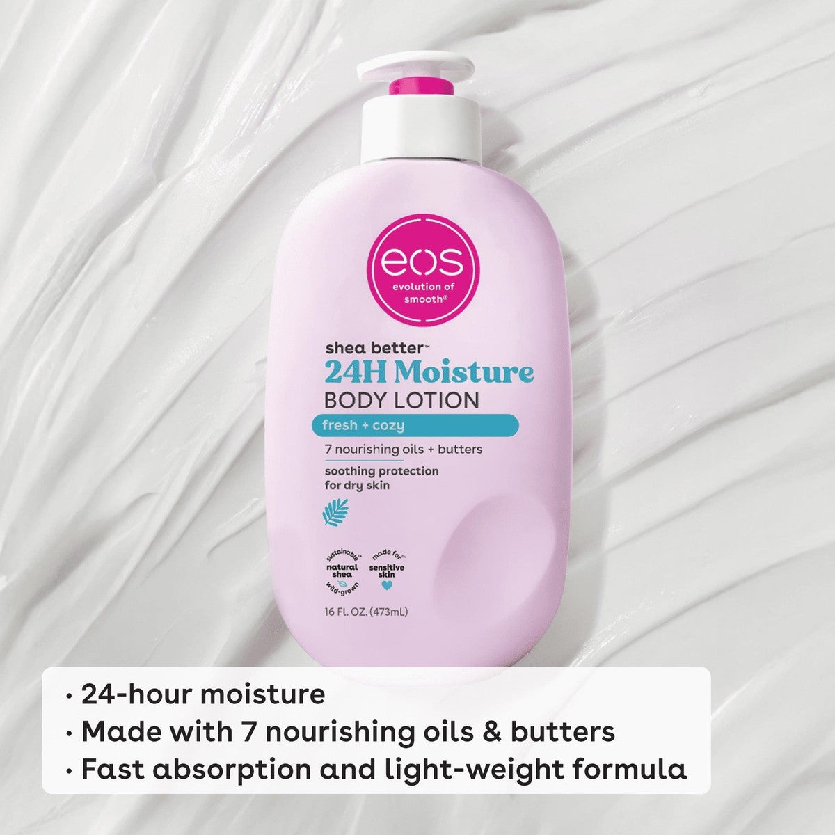 EOS Shea Better 24H Moisture Body Lotion Fresh + Cozy 473ml