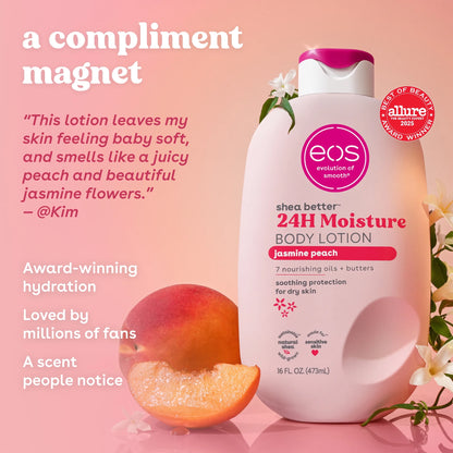 EOS Shea Better 24H Moisture Body Lotion Jasmin Peach 473ml