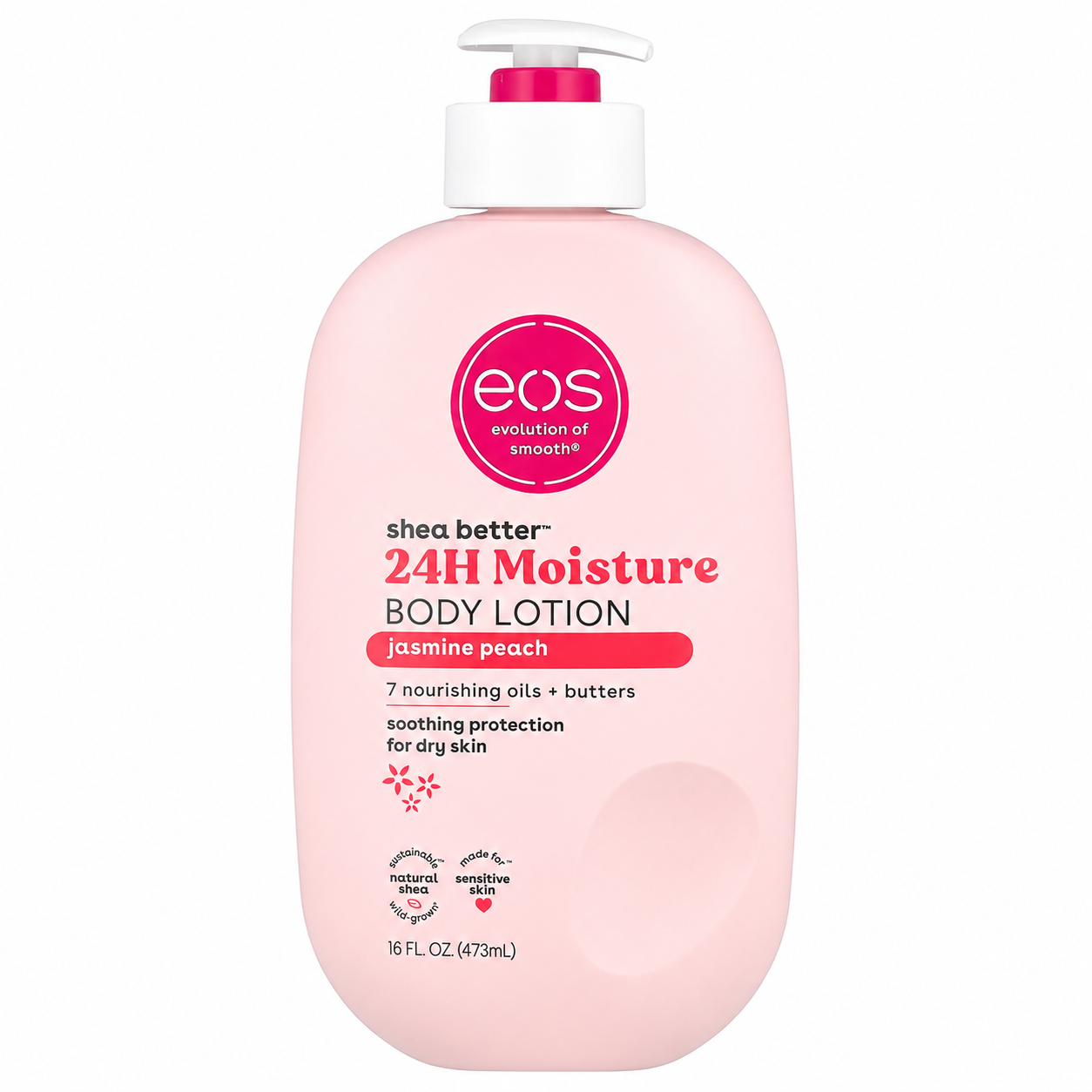 EOS Shea Better 24H Moisture Body Lotion Jasmine Peach 473ml