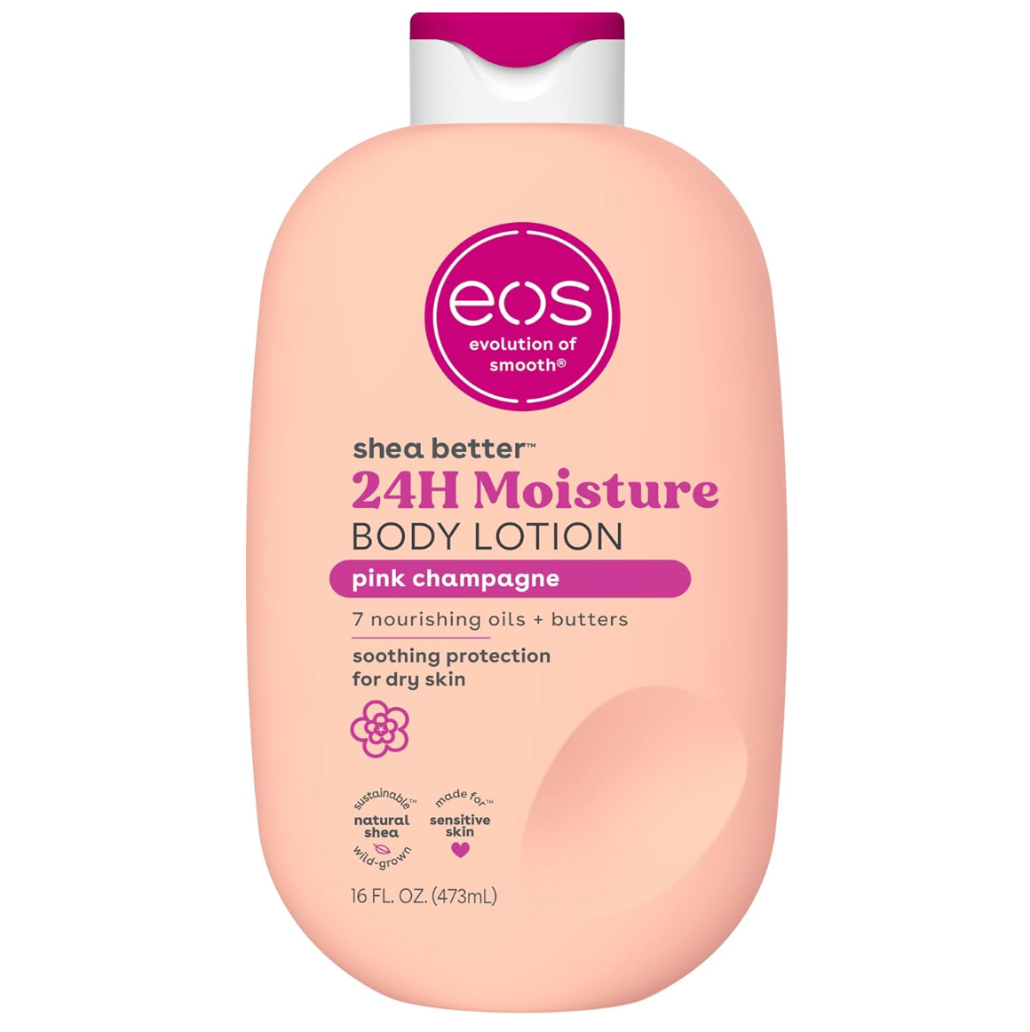 EOS Shea Better 24H Moisture Body Lotion Pink Champagne 473ml
