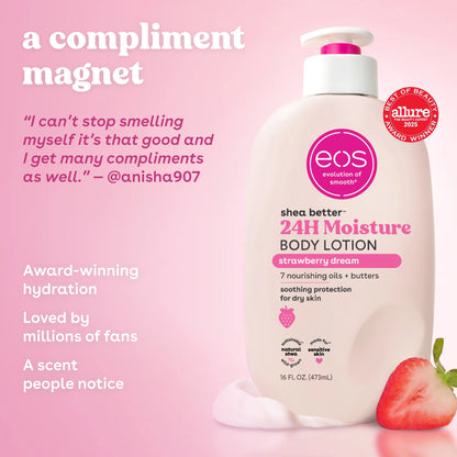 EOS Shea Better 24H Moisture Body Lotion Strawberry Dream 473ml