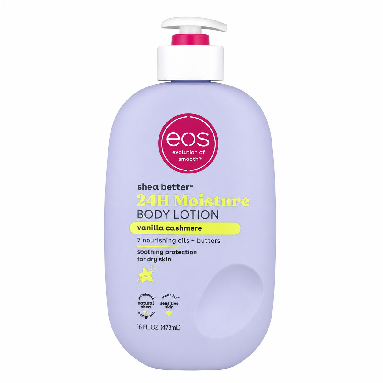 EOS Shea Better 24H Moisture Body Lotion Vanilla Cashmere 473ml with pump