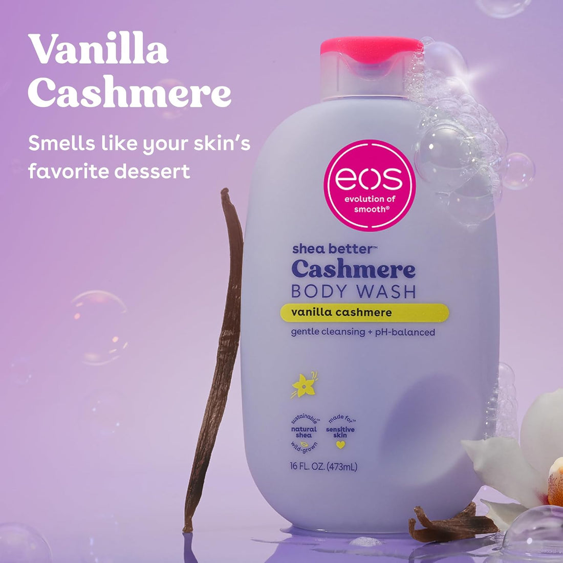 EOS Shea Better Cashmere Body Wash Vanilla Cashmere 473ml