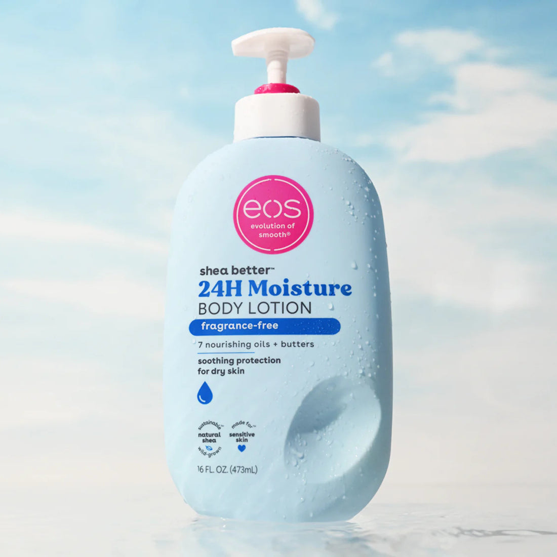 EOS Shea Better Sensitive Body Lotion Fragrance Free 473ml