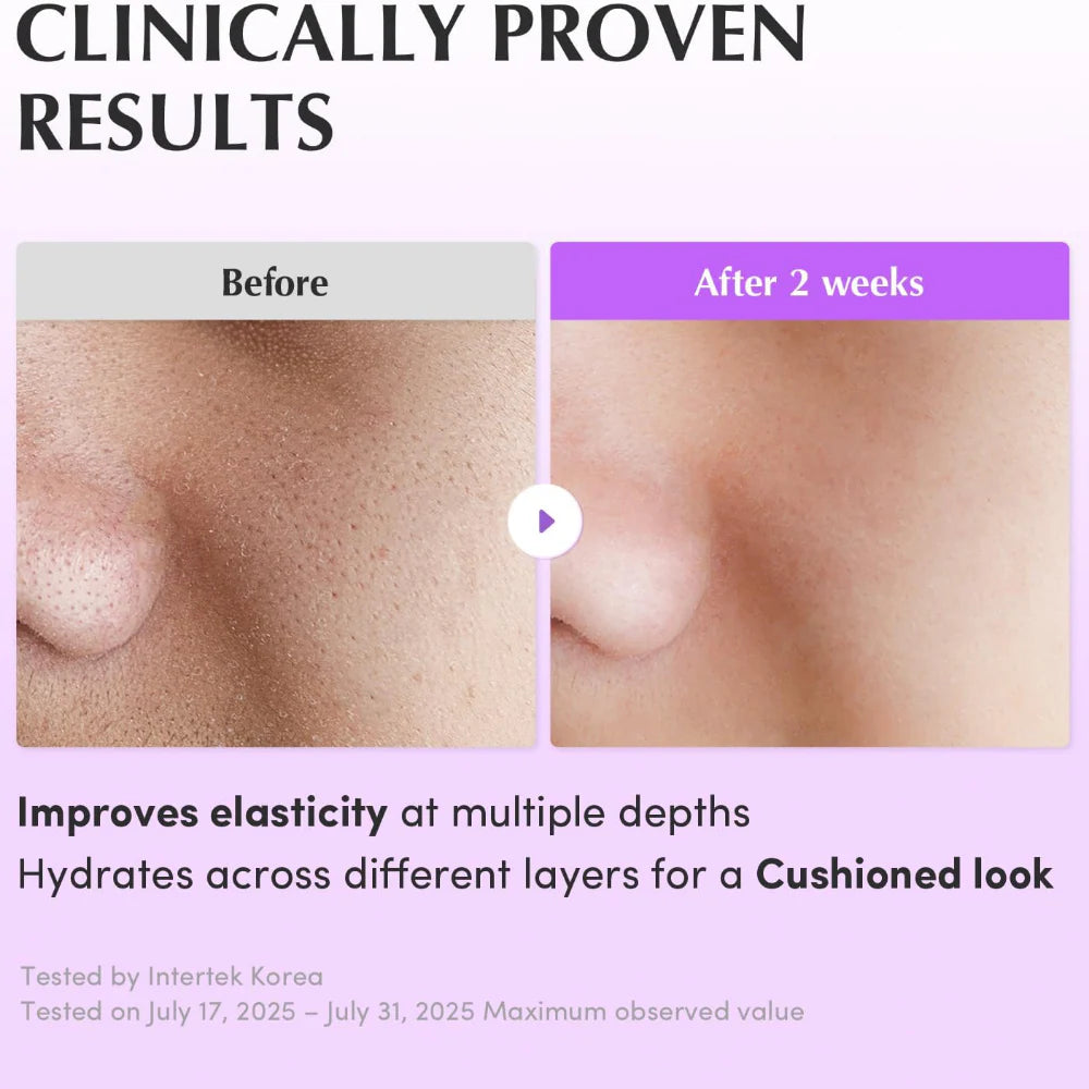 eqqualberry bakuchiol plumping capsule toner 150ml clinical testing results before and after 2 weeks