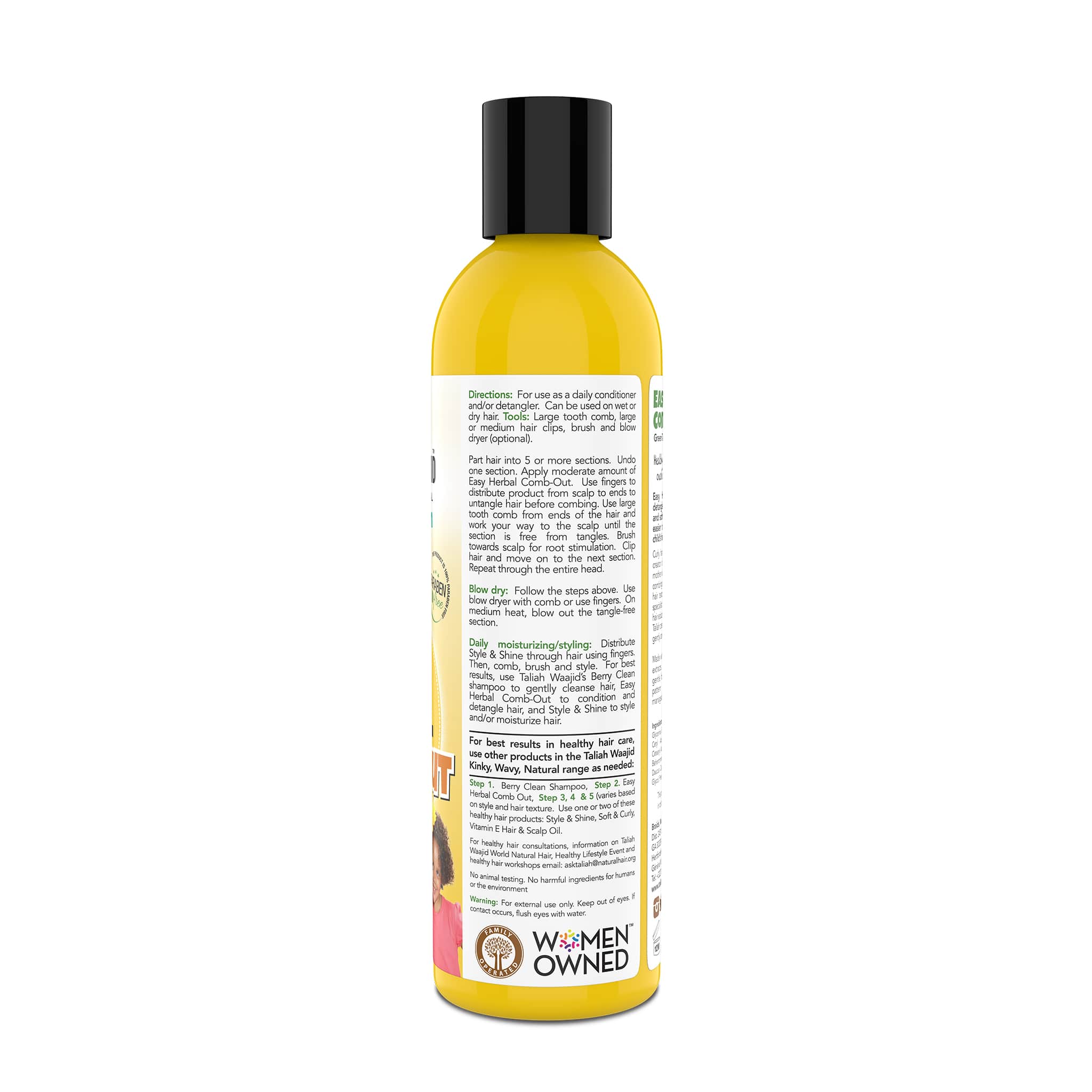 Taliah Waajid Kinky, Wavy, Natural Easy Herbal Comb Out 8oz